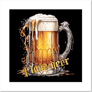 Mug Beers - I love beer Posters and Art